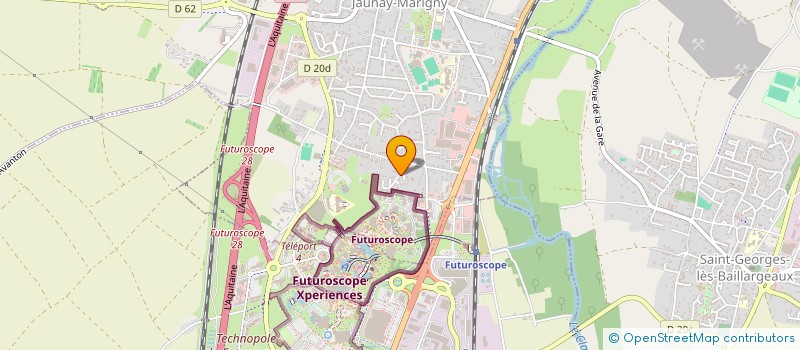 localisation de l'entreprise SCI LA CROIX DU TIERS SUD  JAUNAY-MARIGNY