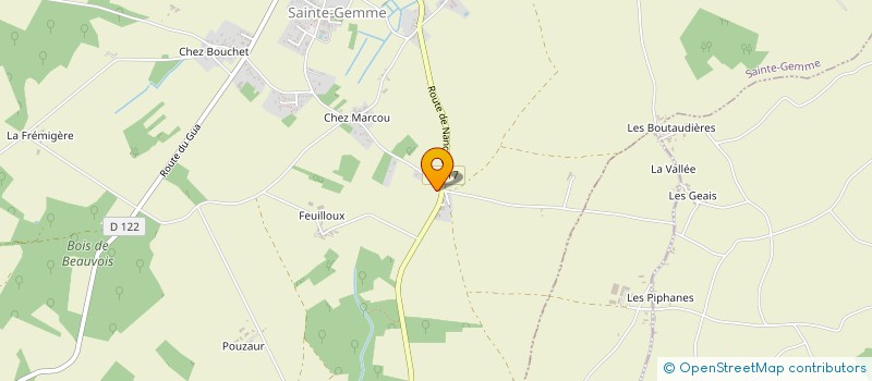 localisation de l'entreprise SCI LA CROIX MARCHAND  SAINTE-GEMME