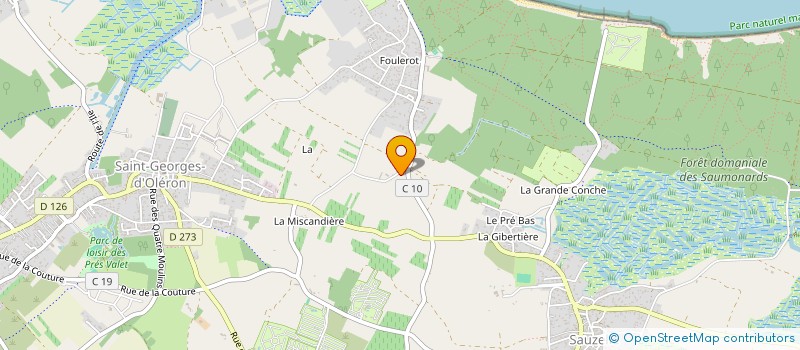 localisation de l'entreprise SCI LA CROIX MATHELOT  SAINT-GEORGES-D'OLERON