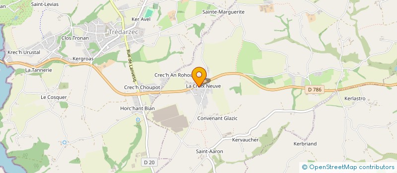 localisation de l'entreprise SCI LA CROIX NEUVE  PLEUMEUR-GAUTIER