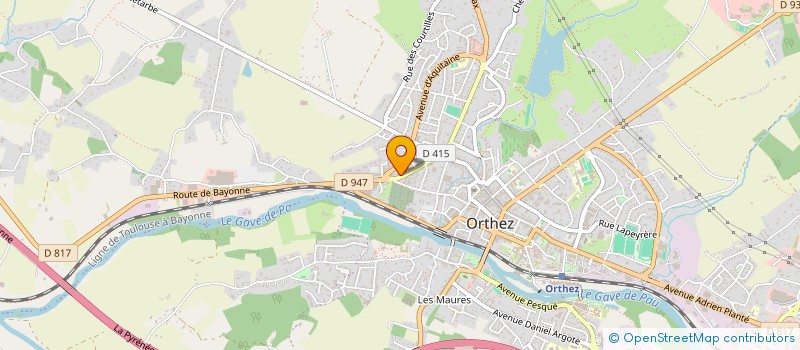 localisation de l'entreprise SCI LA CROIX NOURET  ORTHEZ