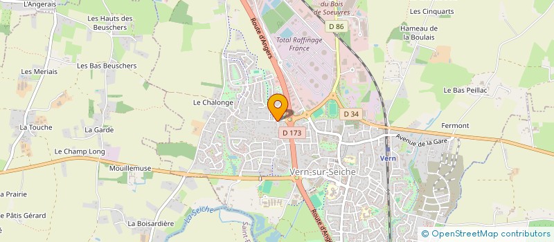 localisation de l'entreprise SCI LA CROIX PIL  VERN-SUR-SEICHE