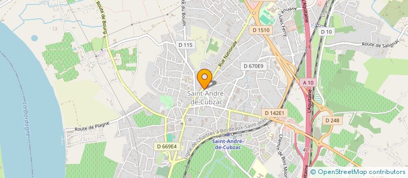 localisation de l'entreprise SCI LA CROIX ROUGE  SAINT-ANDRE-DE-CUBZAC