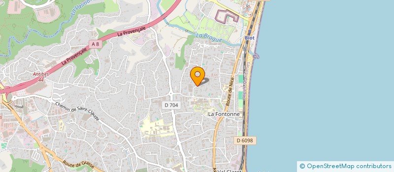 localisation de l'entreprise SCI LA CROIX STE REINE à ANTIBES