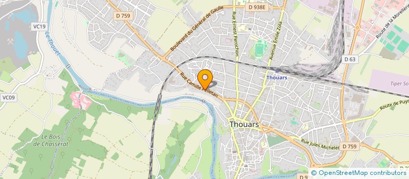 localisation de l'entreprise SCI LA CROIX THIBAULT à THOUARS