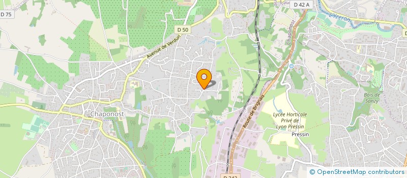localisation de l'entreprise SCI LA CROIX V  CHAPONOST