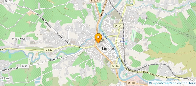 localisation de l'entreprise SCI LA CROIX VERTE à LIMOUX