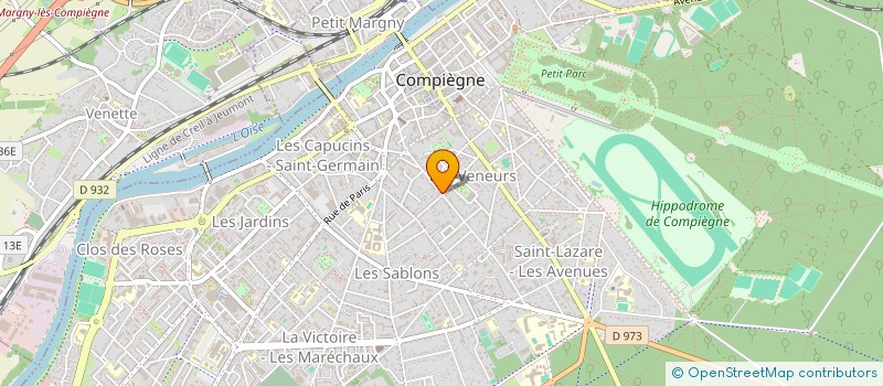 localisation de l'entreprise SCI LA CROIX VERTE  COMPIEGNE