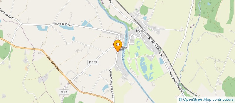 localisation de l'entreprise SCI LA CROUZETTE  VITERBE