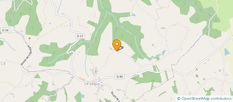 localisation de l'entreprise SCI LA CROUZILLE  VIRAC