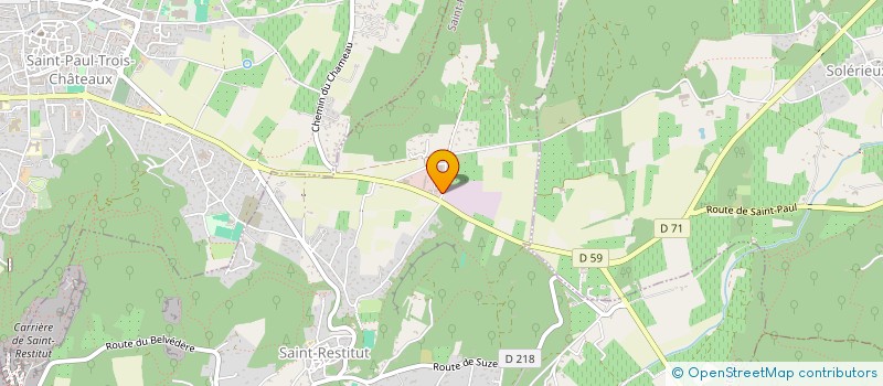 localisation de l'entreprise SCI LA CROZE  SAINT-RESTITUT