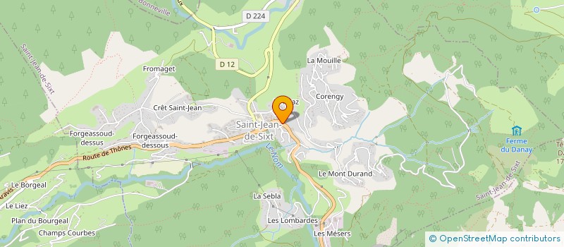 localisation de l'entreprise SCI LA CULAZ à LE GRAND-BORNAND
