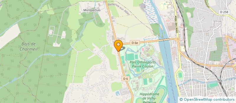 localisation de l'entreprise SCI LA CURE  BELLERIVE-SUR-ALLIER