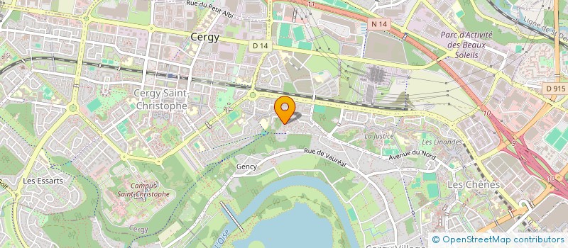 localisation de l'entreprise SCI LA CURE  CERGY