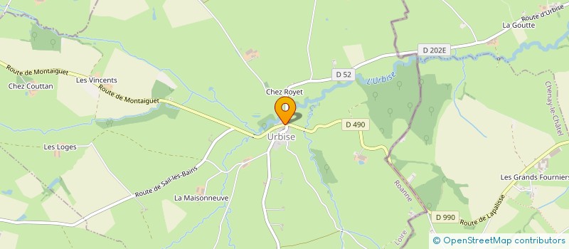 localisation de l'entreprise SCI LA CURE  URBISE