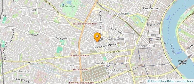 localisation de l'entreprise SCI LA CURE  BORDEAUX