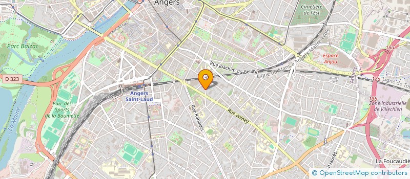 localisation de l'entreprise SCI LA CURE à ANGERS