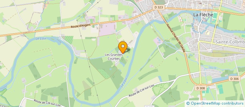 localisation de l'entreprise SCI LA CURE DES COURBES  LA FLECHE