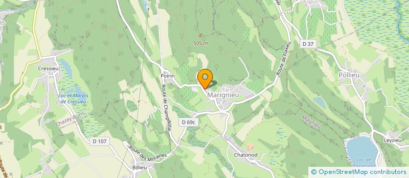 localisation de l'entreprise SCI LA CURIA  MARIGNIEU