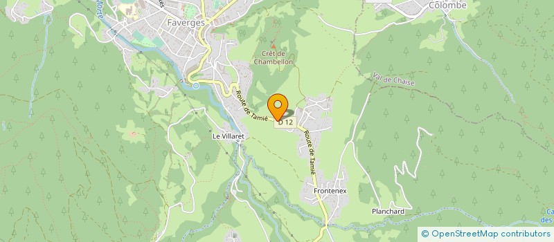 localisation de l'entreprise SCI LA CURIE  FAVERGES-SEYTHENEX