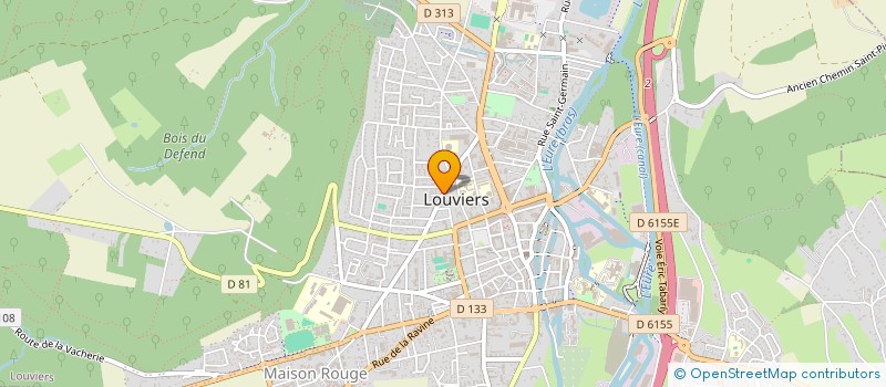 localisation de l'entreprise SCI LA CYPRIENNE à LOUVIERS