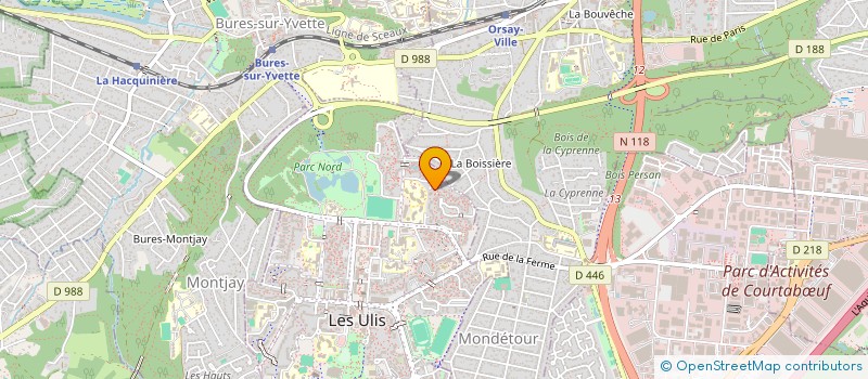 localisation de l'entreprise SCI LA CYPRIENNE à LES ULIS