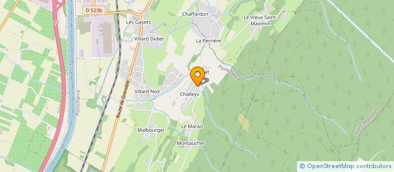 localisation de l'entreprise SCI LA D.L.P.P.  PONTCHARRA