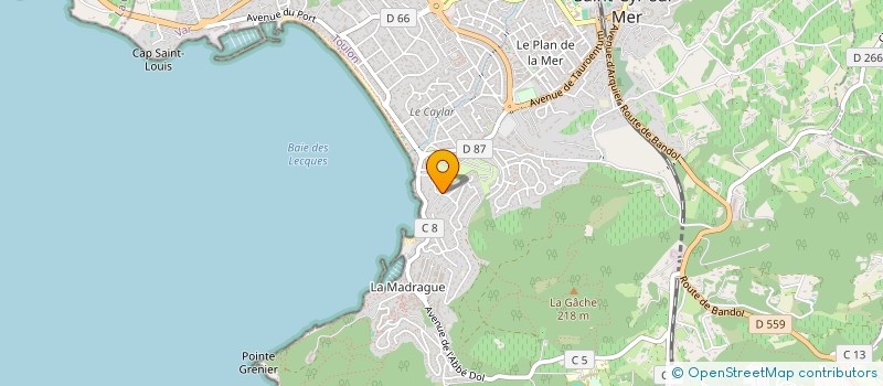 localisation de l'entreprise SCI LA DABY CAMOIN à SAINT-CYR-SUR-MER