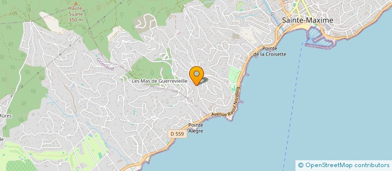 localisation de l'entreprise SCI LA DAMARIS à SAINTE-MAXIME