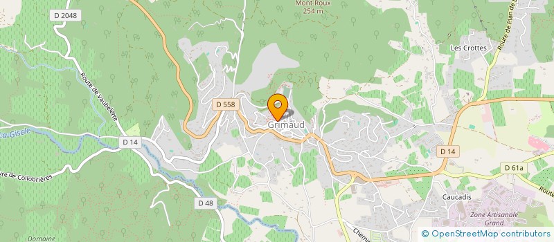 localisation de l'entreprise SCI LA DANAE à GRIMAUD