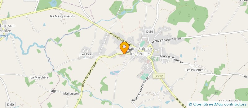 localisation de l'entreprise SCI LA DANDINE  SAINT-SULPICE-LES-FEUILLES