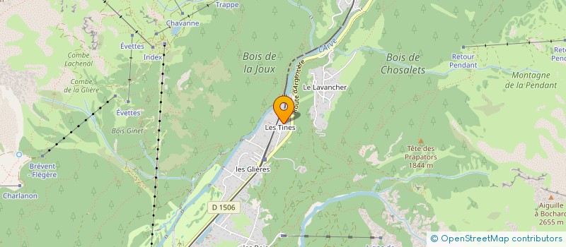 localisation de l'entreprise SCI LA DARBOUNIRE à CHAMONIX-MONT-BLANC