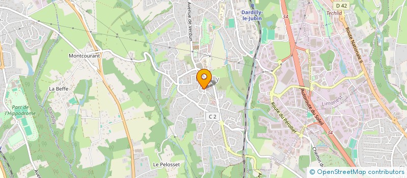 localisation de l'entreprise SCI LA DARDILLOISE  DARDILLY