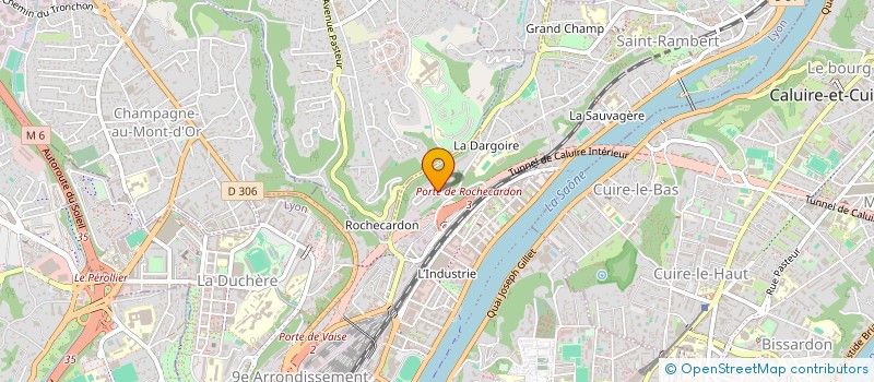 localisation de l'entreprise SCI LA DARGOIRE  LYON