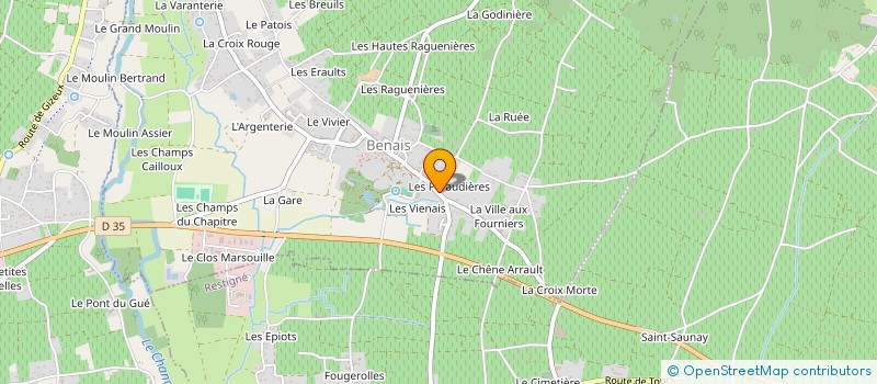 localisation de l'entreprise SCI LA DARINE  BENAIS