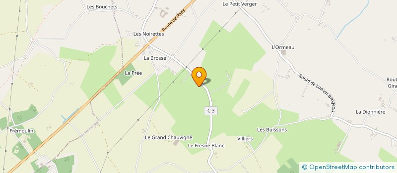 localisation de l'entreprise SCI LA DAUDINIERE  LOIRE-AUTHION