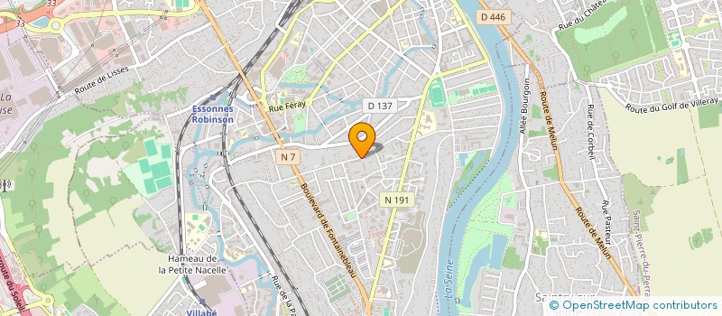 localisation de l'entreprise SCI LA DAUPHINE à CORBEIL-ESSONNES