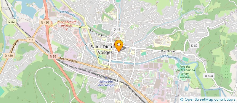localisation de l'entreprise SCI LA DAUPHINE à SAINT-DIE-DES-VOSGES