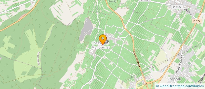 localisation de l'entreprise SCI LA DAUPHINE  CHASSAGNE-MONTRACHET