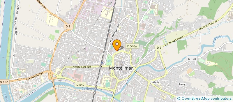 localisation de l'entreprise SCI LA DAUPHINOISE à MONTELIMAR