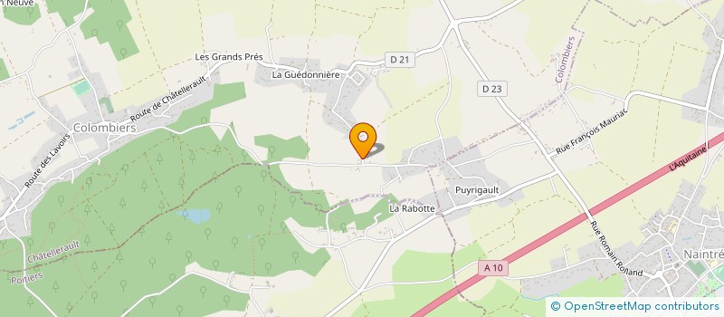 localisation de l'entreprise SCI LA DAVAILLERIE  COLOMBIERS