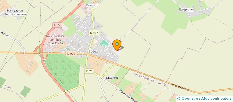 localisation de l'entreprise SCI LA DAVIERE  TOTES