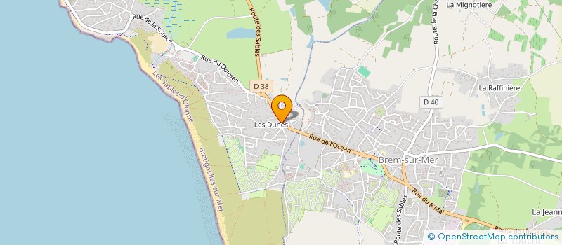 localisation de l'entreprise SCI LA DEESSE à BRETIGNOLLES-SUR-MER