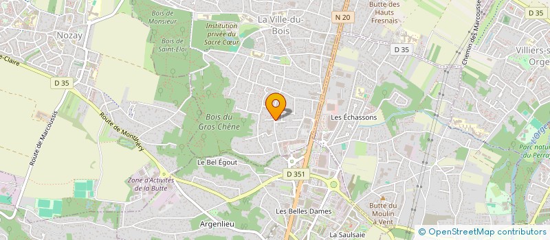 localisation de l'entreprise SCI LA DEESSE à LA VILLE-DU-BOIS