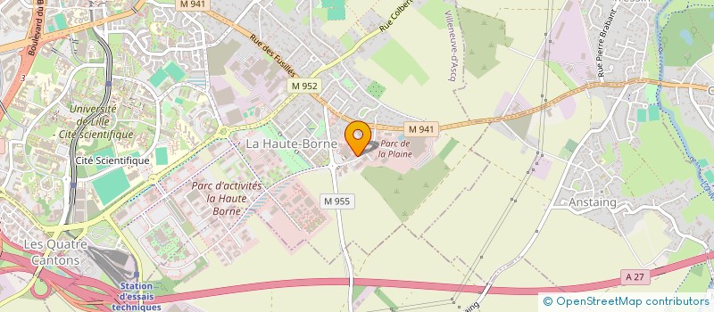 localisation de l'entreprise SCI LA DEESSE DU MARAIS  VILLENEUVE-D'ASCQ