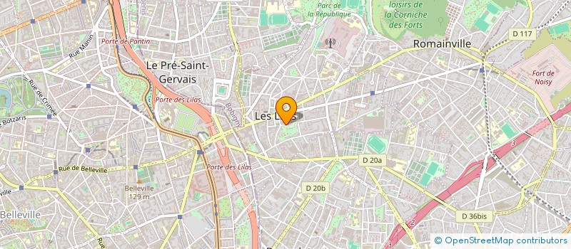 localisation de l'entreprise SCI LA DEHAISERIE à LES LILAS