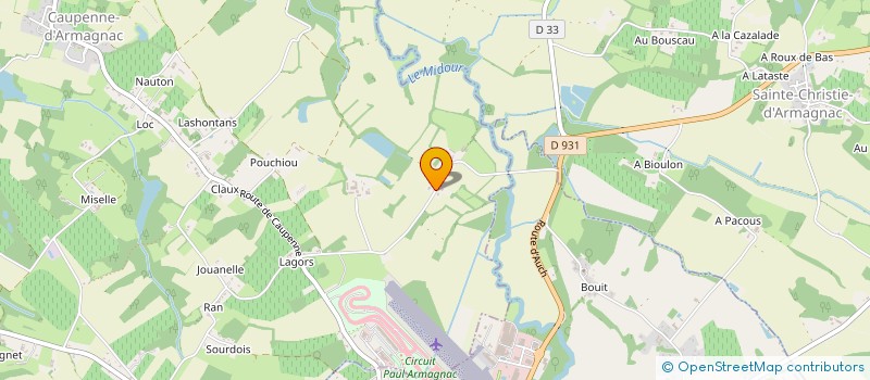 localisation de l'entreprise SCI LA DELMASSIERE  CAUPENNE-D'ARMAGNAC