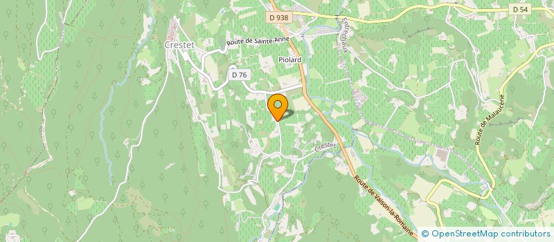 localisation de l'entreprise SCI LA DELPHE  CRESTET