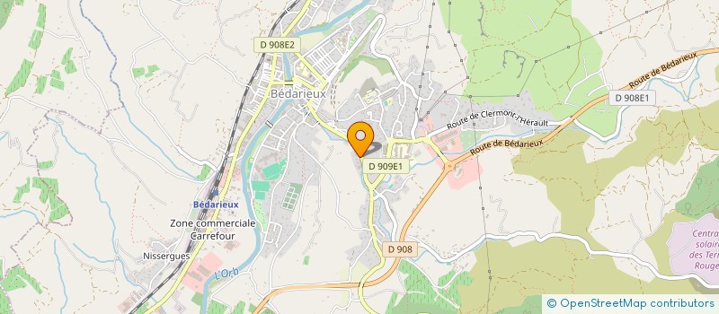 localisation de l'entreprise SCI LA DEMANDE  BEDARIEUX