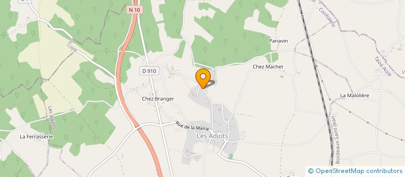 localisation de l'entreprise SCI LA DEMEURE à LES ADJOTS